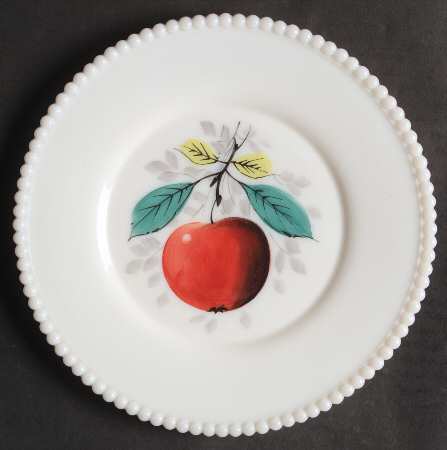 Beaded Edge Fruit Luncheon Plate