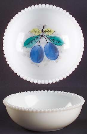Beaded Edge Fruit Small Fruit Dessert Bowl