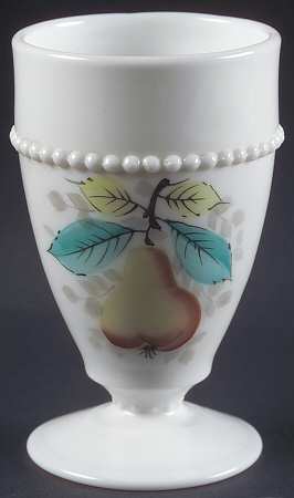 Beaded Edge Fruit 8 Oz Footed Tumbler