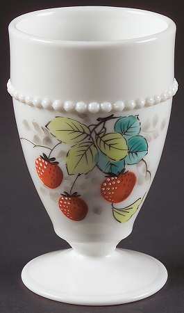 Beaded Edge Fruit 8 Oz Footed Tumbler