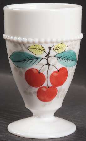 Beaded Edge Fruit 8 Oz Footed Tumbler