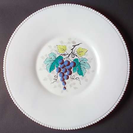Beaded Edge Fruit 14" Torte Plate
