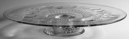 Della Robbia Clear Round Cake Stand