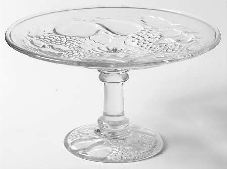 Della Robbia Clear 4" Height Open Compote