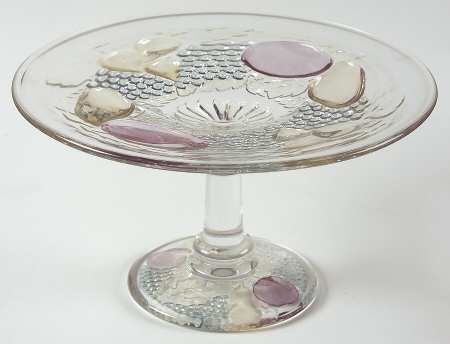 Della Robbia Flashed Mint Compote (Height X Width)