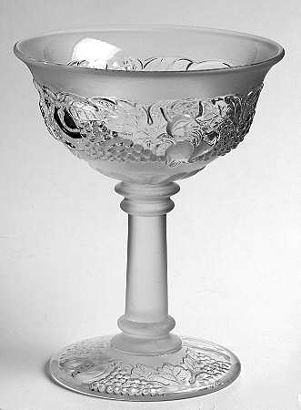 Della Robbia Clear (Frosted Rim and Stem) Champagne/Tall Sherbet