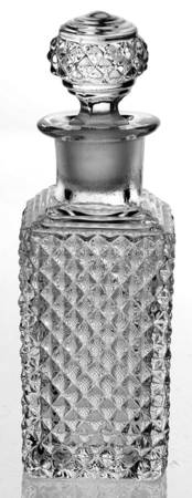 English Hobnail Clear (Round Base) Child's Condiment Cruet with Stopper