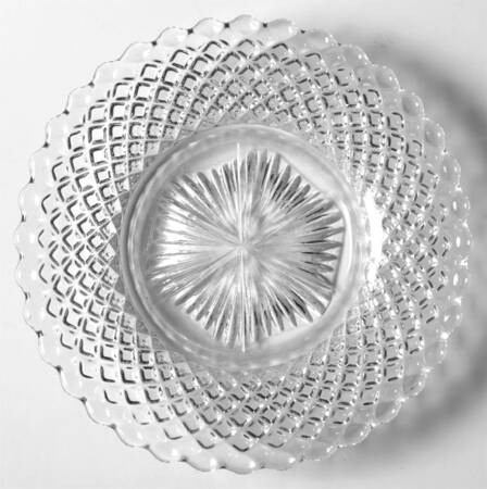 English Hobnail Clear (Round Base) Coaster