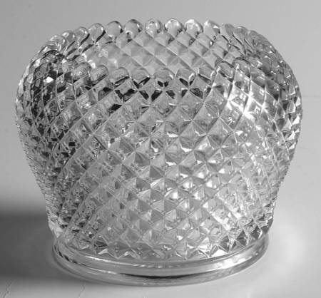 English Hobnail Clear (Round Base) 6" Rose Bowl
