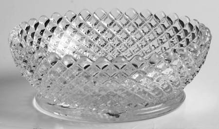 English Hobnail Clear (Round Base) 4" Nappy