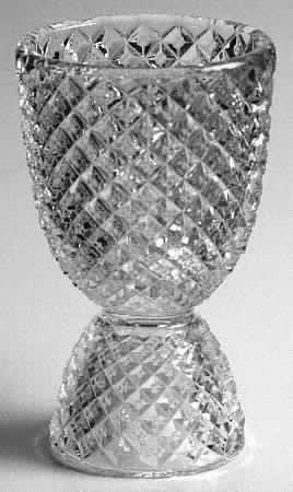 English Hobnail Clear (Round Base) Double Egg Cup