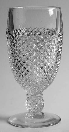 English Hobnail Clear (Round Base) 11 Oz Footed Tumbler