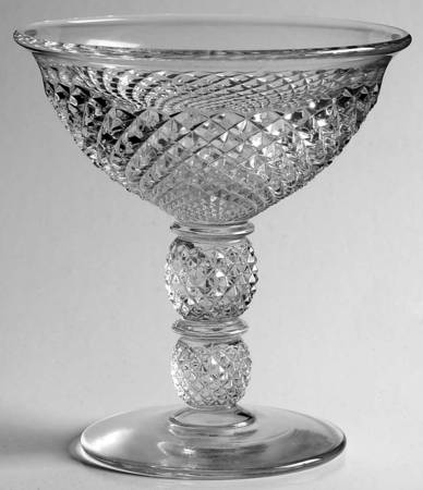 English Hobnail Clear (Round Base) Champagne/Tall Sherbet