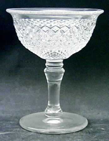 English Hobnail Clear (Round Base) Champagne/Tall Sherbet