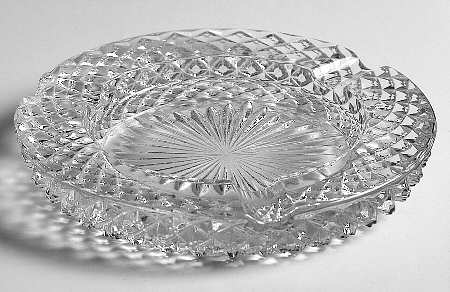 English Hobnail Clear (Round Base) Ashtray