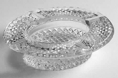 English Hobnail Clear (Round Base) 4" Ashtray