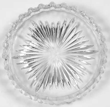 English Hobnail Clear (Round Base) Coaster