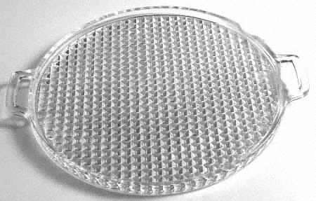 English Hobnail Clear (Round Base) Large Serving Relish Tray