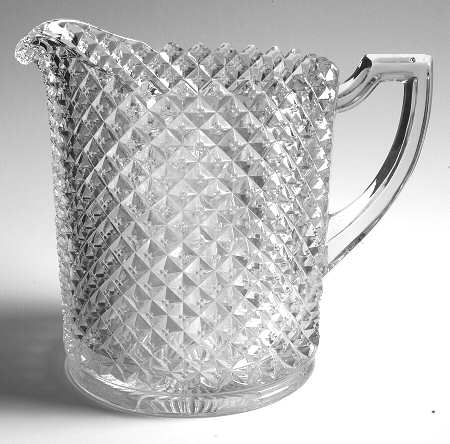 English Hobnail Clear (Round Base) 64 Oz Pitcher