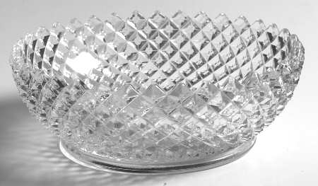 English Hobnail Clear (Round Base) 6" Nappy