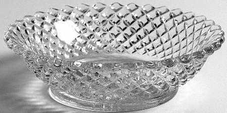 English Hobnail Clear (Round Base) 5" Flared Nappy by Westmoreland