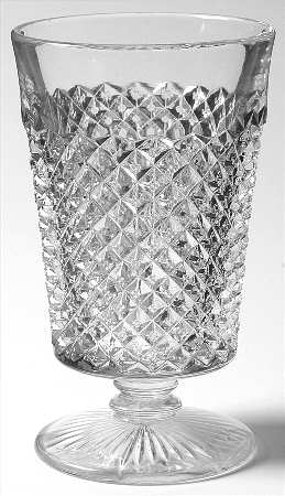 English Hobnail Clear (Round Base) Juice Glass