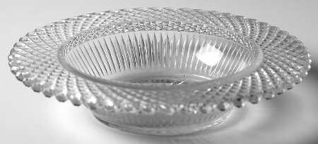 English Hobnail Clear (Round Base) Grapefruit
