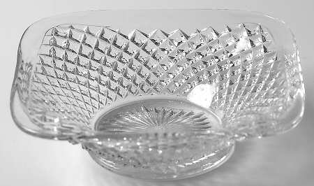 English Hobnail Clear (Round Base) Nut Cup