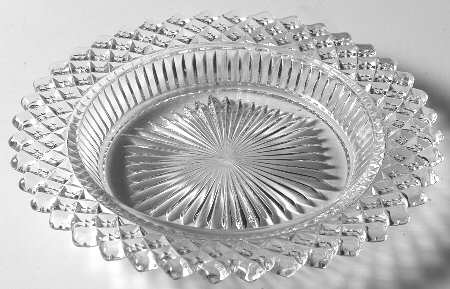English Hobnail Clear (Round Base) Bread & Butter Plate