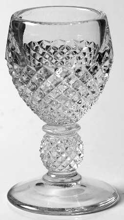 English Hobnail Clear (Round Base) Cordial Glass