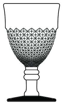 English Hobnail Black (Round Base) by Westmoreland