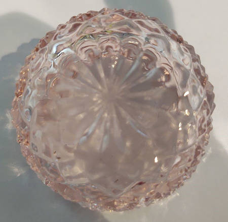 English Hobnail Pink (Round Foot) Child's Condiment Salt Dip
