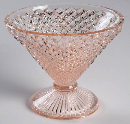 English Hobnail Pink (Round Foot) Candy Dish No Lid