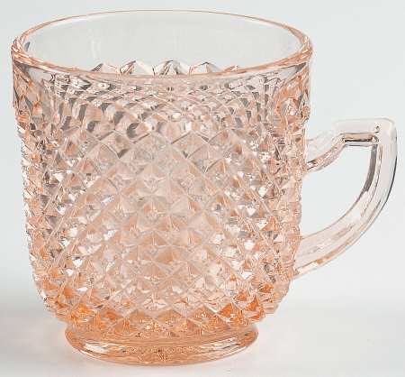 English Hobnail Pink (Round Foot) Demitasse Cup