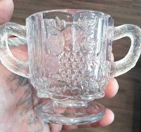 Paneled Grape Clear Sugar-Open