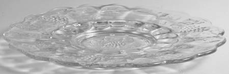 Paneled Grape Clear Small Torte Plate