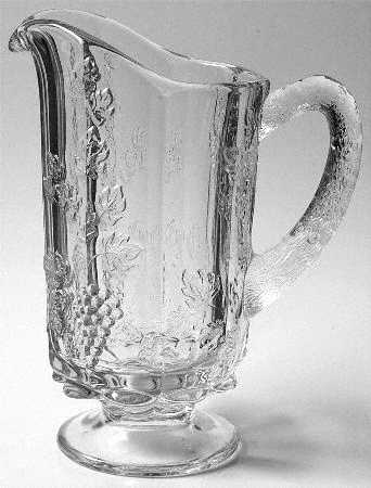 Paneled Grape Clear 1 Quart Pitcher