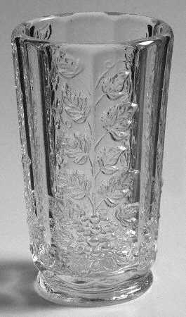 Paneled Grape Clear Flat Juice Glass