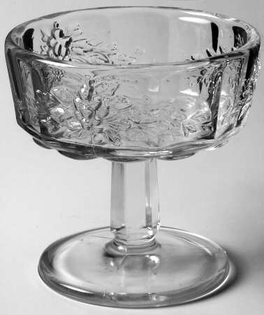 Paneled Grape Clear Champagne/Tall Sherbet