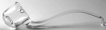 Paneled Grape Clear Punch Ladle