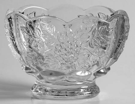 Paneled Grape Clear Oyster or Fruit Cocktail