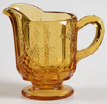 Paneled Grape Golden Sunset Individual Creamer