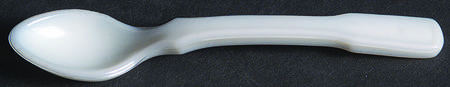 Paneled Grape Milk Glass Sppon for Marmalade (Old Fashioned Base)