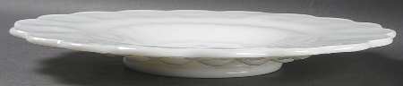 Paneled Grape Milk Glass Small Torte Plate