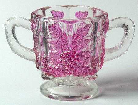 Paneled Grape Ruby Flash Individual Open Sugar