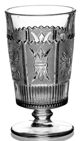 Princess Feather Clear 6 Oz Footed Tumbler