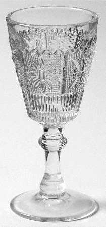 Princess Feather Clear Wine Glass