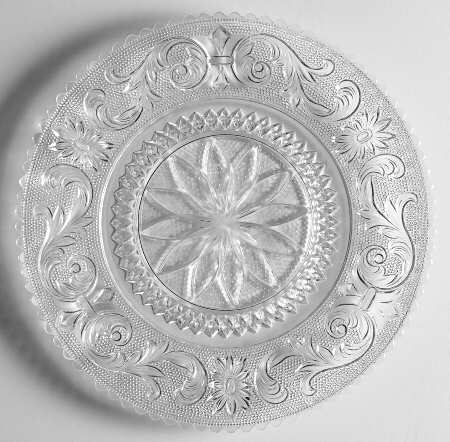 Princess Feather Clear Luncheon Plate