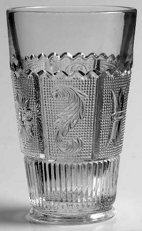 Princess Feather Clear Flat Juice Glass