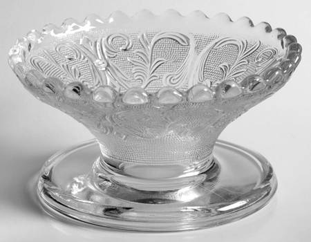 Princess Feather Clear Punch Bowl Stand